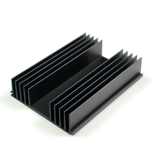 SS560 4.3" x6" x1" Aluminum Black Heat Sink